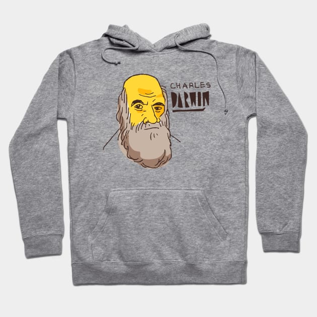 Charles Darwin Hoodie by TambuStore